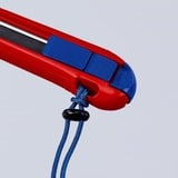 KNIPEX CutiX coltello universale, Coltello di tappeto rosso/Blu