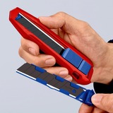 KNIPEX CutiX coltello universale, Coltello di tappeto rosso/Blu