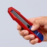 KNIPEX CutiX coltello universale, Coltello di tappeto rosso/Blu