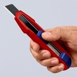 KNIPEX CutiX coltello universale, Coltello di tappeto rosso/Blu