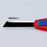 KNIPEX CutiX coltello universale, Coltello di tappeto rosso/Blu