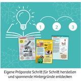 KOSMOS 33414758 giocattolo e kit di scienza per bambini, Casella di esperimento Microscopio, Sviluppo, 10 anno/i