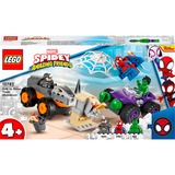 LEGO Marvel Super Heroes Resa dei conti tra Hulk e Rhino Set da costruzione, 4 anno/i, Plastica, 110 pz, 330 g