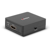 Lindy 38358 ripartitore video HDMI 2x HDMI, Splitter HDMI Nero, HDMI, 2x HDMI, 3840 x 2160 Pixel, Nero, Metallo, 60,5 mm
