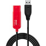 Lindy 42780 cavo USB USB 2.0 8 m USB A Nero, Cavo di prolunga Nero/Rosso, 8 m, USB A, USB A, USB 2.0, Nero