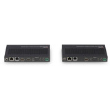 Lindy Extender KVM Cat.6A 100m HDBaseT 3.0, Switch KVM Nero
