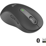 Logitech Signature M650 mouse Mancino RF senza fili + Bluetooth Ottico 2000 DPI grafite, Mancino, Ottico, RF senza fili + Bluetooth, 2000 DPI, Grafite