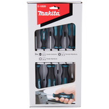 Makita Set di cacciaviti 6 pezzi, Cacciavite Nero/Blu