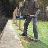 Makita Trapano a batteria per terra DG002GZ XGT, 40 Volt blu/Nero