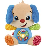 Mattel Laugh & Learn JFD20 peluche, Peluche animali blu/marrone chiaro, Cane giocattolo, 0,5 anno/i, Interattivo, Sonoro, Stilo AA, Batterie incluse
