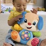 Mattel Laugh & Learn JFD20 peluche, Peluche animali blu/marrone chiaro, Cane giocattolo, 0,5 anno/i, Interattivo, Sonoro, Stilo AA, Batterie incluse