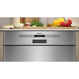 Neff S125ECS15E lavastoviglie Sottopiano 14 coperti acciaio inox satinato, Sottopiano, Dimensione massima (60 cm), Acciaio inox, Acciaio inox, Pulsanti, 1,75 m