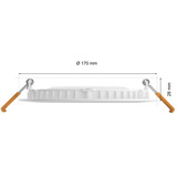 Philips Hue 929003712301 Faretti, Luce LED bianco, Philips 929003712301, Faretto da incasso, Lampadina/e non sostituibile/i, 1 lampadina(e), LED, 12 W, 6500 K