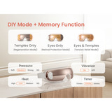 Renpho Dispositivo per massaggio occhi Eyeris 3, Dispositivo di massaggio Oro rosa