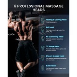 Renpho Power+ Thermacool Massage Gun, Dispositivo di massaggio Nero