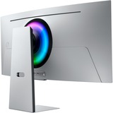SAMSUNG Monitor Gaming Odyssey OLED G8 da 34" WQHD Curvo, Monitor di gioco argento, 86,4 cm (34"), 3440 x 1440 Pixel, UltraWide Quad HD, OLED, 0,03 ms, Argento
