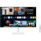 SAMSUNG Smart Monitor M5 - M50B da 27'' Full HD Flat bianco, 68,6 cm (27"), 1920 x 1080 Pixel, Full HD, 4 ms, Bianco