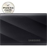 Samsung Portable SSD T9 USB 3.2 4TB, Disco a stato solido Nero, 4 TB, USB tipo-C, 3.2 Gen 2 (3.1 Gen 2), 2000 MB/s, Protezione della password, Nero