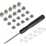 SilverStone CA03 Singolo Cacciavite, Set di viti 12 g, 46 mm, 0,8 mm, 135 mm, Nero