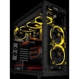 Thermaltake Riing 14 Case per computer Ventilatore 14 cm Nero, Giallo Nero/Giallo, Ventilatore, 14 cm, 1400 Giri/min, 28,1 dB, 51,15 pdc/min, Nero, Giallo