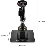 Thrustmaster AVA F/A-18 Super Hornet Nero USB Flightstick PC, Joystick Nero, Flightstick, PC, Cablato, USB, USB tipo-C, Nero