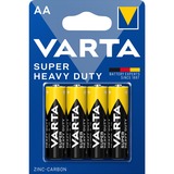 VARTA SUPERLIFE Batteria monouso Stilo AA Zinco-Carbonio Batteria monouso, Stilo AA, Zinco-Carbonio, 1,5 V, 4 pz, Grigio, Giallo