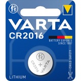 Varta LITHIUM Coin CR2016 (Batteria a bottone, 3V) Blister da 1 3V) Blister da 1, Batteria monouso, CR2016, Litio, 3 V, 1 pz, Metallico