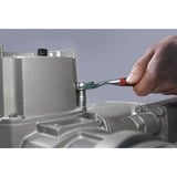 Wiha Cricchetto reversibile 3/8", pulsante e blocco a sfera, Pistola Nero/Rosso