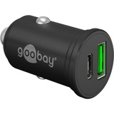 goobay Caricatore rapido da auto Dual USB 45 Watt, PD, Caricabatterie Nero