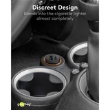 goobay Caricatore rapido da auto Dual USB 45 Watt, PD, Caricabatterie Nero