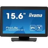 iiyama ProLite T1633MSC-B1 Monitor PC 39,6 cm (15.6") 1920 x 1080 Pixel Full HD LCD Touch screen Nero, Monitor LED Nero, 39,6 cm (15.6"), 1920 x 1080 Pixel, Full HD, LCD, 5 ms, Nero