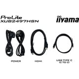 iiyama ProLite XUB2497HSN-B2 Monitor PC 60,5 cm (23.8") 1920 x 1080 Pixel Full HD LED Nero, Monitor LED Nero (opaco), 60,5 cm (23.8"), 1920 x 1080 Pixel, Full HD, LED, 1 ms, Nero