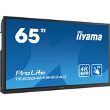 iiyama TE6504MIS-B2AG visualizzatore di messaggi Pannello piatto interattivo 165,1 cm (65") IPS Wi-Fi 350 cd/m² 4K Ultra HD Nero Touch screen Processore integrato Android, Public Display Nero, Pannello piatto interattivo, 165,1 cm (65"), IPS, 3840 x 2160 Pixel, Wi-Fi