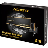 ADATA LEGEND 960 MAX 2 TB, Disco a stato solido grigio scuro/Oro