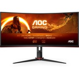 AOC CU34G2XP/BK, Monitor di gioco Nero/Rosso