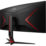 AOC CU34G2XP/BK, Monitor di gioco Nero/Rosso