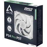 ARCTIC P14 Pro PST Case per computer Ventilatore 14 cm Bianco 1 pz, Ventola bianco, Ventilatore, 14 cm, 400 Giri/min, 2500 Giri/min, 186 m³/h, Bianco