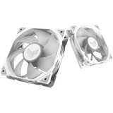 ASUS TUF GAMING TR120 ARGB 1-pack White Case per computer Raffreddatore d'aria 12 cm Bianco, Ventola bianco/trasparente, Raffreddatore d'aria, 12 cm, 2000 Giri/min, Bianco