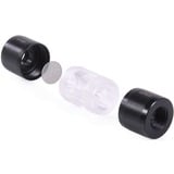 Alphacool 29142 parte e accessorio del sistema di raffreddamento del computer, Filtro Nero/trasparente, Acetale, Acrilico, Nero, Trasparente, 1/4", Femmina, Femmina, 48 mm