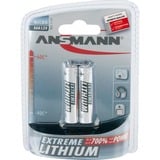 Ansmann Micro AAA/FR03 Batteria monouso Alcalino argento, Batteria monouso, Alcalino, 1,5 V, 2 pz, Argento, AAA/FR03