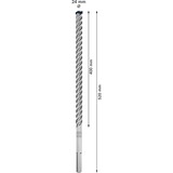 Bosch Expert Punta per martelli SDS Max-8X, Trapano Martello perforatore, Hammer drill bit, 2,4 cm, 520 mm, Cemento, Pietra, 40 cm