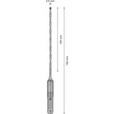 Bosch SDS plus-7X 1 pz, Trapano Martello perforatore, 3,5 mm, 165 mm, Mattone, Cemento, Calcestruzzo duro, Pietra naturale, Arenaria, Pietra, 10 cm, SDS-plus