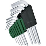 Bosch Set di chiavi a brugola, 9 pezzi, Cacciavite verde/Nero