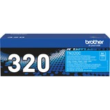 Brother TN-320C cartuccia toner 1 pz Originale Ciano 1500 pagine, Ciano, 1 pz, Vendita al dettaglio