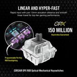 Corsair CH-911901A-NA/RF, Tastiera da gioco Nero