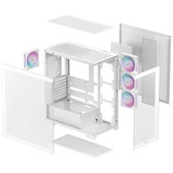 DeepCool R-CG580-WHADA4-G-1, Chassis Tower bianco