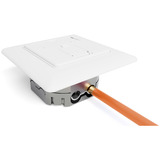 Digitus Presa dati CAT.6A da incasso, schermata, 1x RJ-45 LSA, Scatola di giunzione bianco