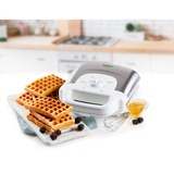 Domo Waffle Gustoso XL, Cialde bianco/in acciaio inox