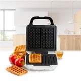 Domo Waffle Gustoso XL, Cialde bianco/in acciaio inox