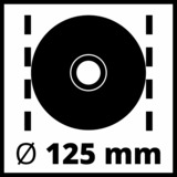EINHELL TE-AG 125 CE smerigliatrice angolare 12,5 cm 11000 Giri/min 1100 W 2,8 kg rosso, 11000 Giri/min, 12,5 cm, AC, 2,8 kg